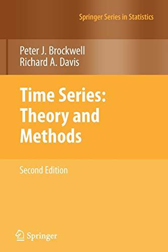 BROCKWELL DAVIS TIME SERIES THEORY AND METHODS Ebook Kindle Editon