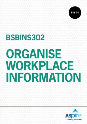 BSBINM301A Organise workplace information - Aspire Learning .. Kindle Editon