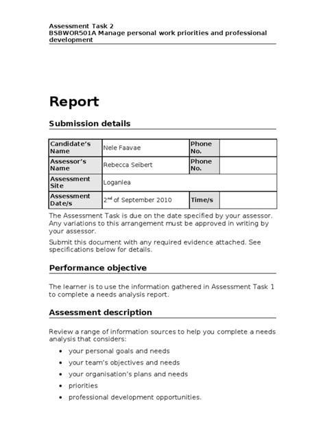 BSBWOR501A ASSESSMENT ANSWERS Ebook Doc