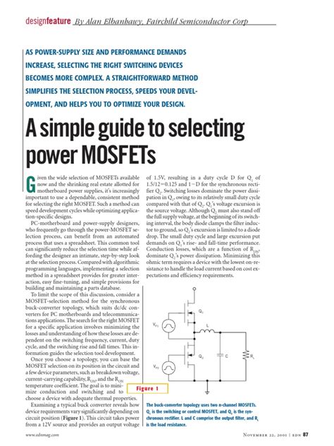 BSS306NH6327: The Ultimate Guide to MOSFETS