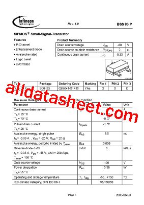 BSS83PH6327: The Ultimate Guide to the Latest in Surface Mount Technology