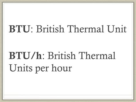 BTU Hour: The Essential Guide to Understanding British Thermal Units