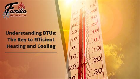 BTU and BTU/h in Heating and Cooling