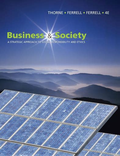 BUSINESS AND SOCIETY THORNE 4TH EDITION Ebook Reader