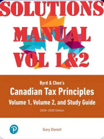 BYRD AMP CHEN39S CANADIAN TAX PRINCIPLES SOLUTIONS MANUAL Ebook PDF