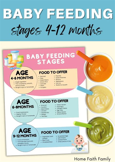 Baby Food Stages Chart