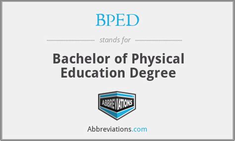 Bachelor's degree in Physical Education