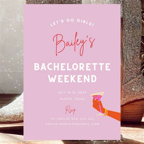 Bachelorette Invite Template