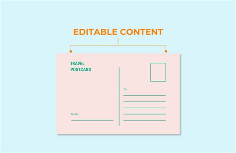 Back Of Postcard Template