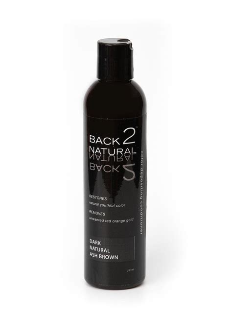 Back2Natural: Dark Natural Ash Brown Color Conditioner for Glowing Hair