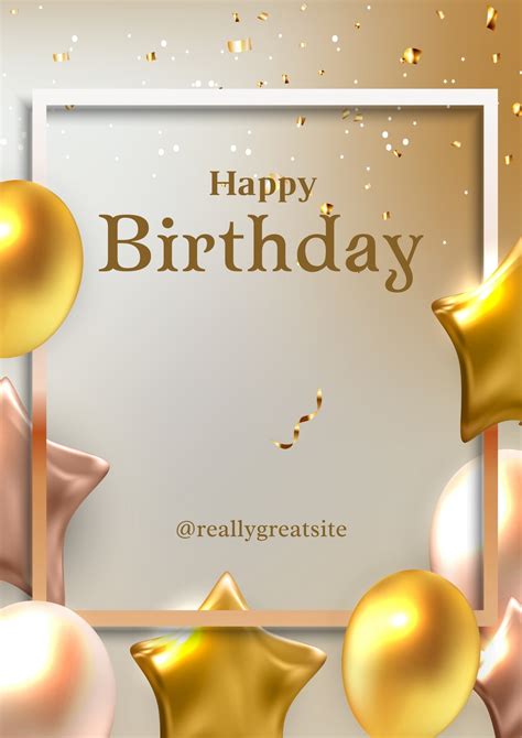 Background Birthday Flyer Blank Template