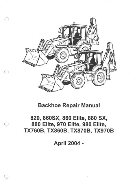 Backhoe Loader Terex Fermec 860 Workshop Manual PDF Epub