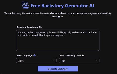 Backstory AI Generator: 30,000 Years of Human History at Your Fingertips