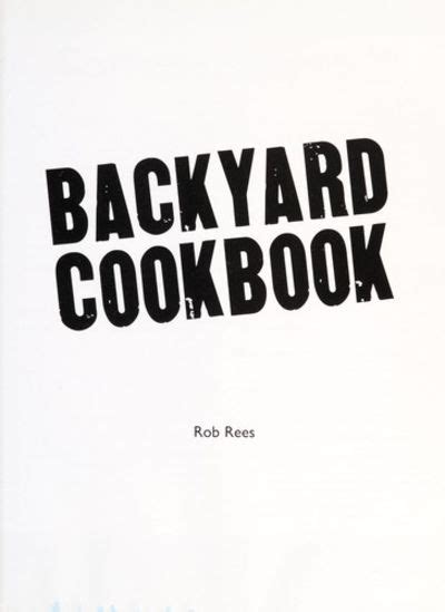 Backyard Cookbook Kindle Editon