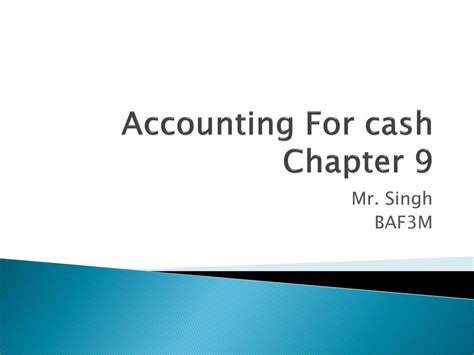 Baf3m Chapter9 Accounting For Cash Solutions Epub