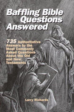 Baffling Bible Questions Answered PDF