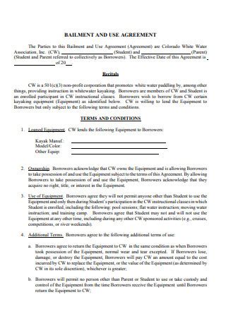 Bailment Agreement Template
