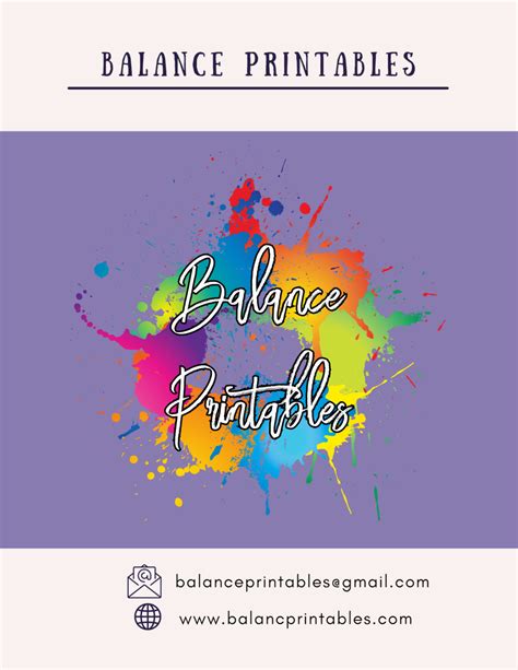Balance Printables