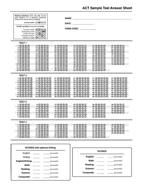 Balancing Act Answer Sheet PDF