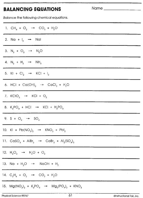 Balancing Equations Physical Science If8767 Answers Kindle Editon