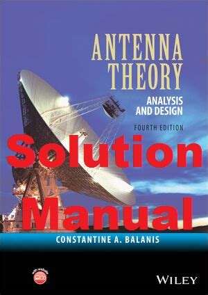 Balanis Antenna 2nd Edition Solution Manual Kindle Editon