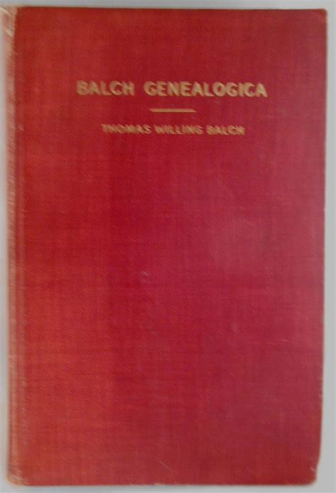 Balch Genealogica Epub