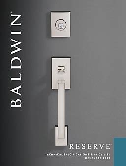 Baldwin Reserve Catalog