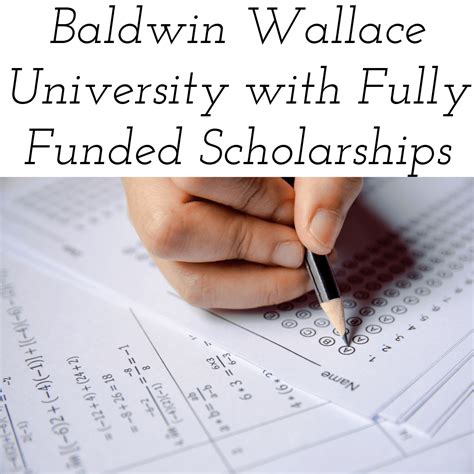 Baldwin Wallace Scholarships: A Comprehensive Guide to Funding Your Education