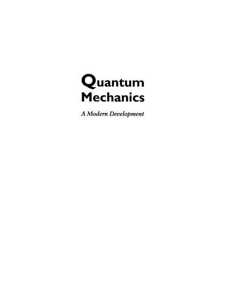 Ballentine Quantum Mechanics Problems Solutions Epub