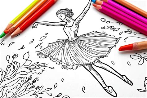 Ballet Dancer Coloring Page: A Graceful Artistic Expression