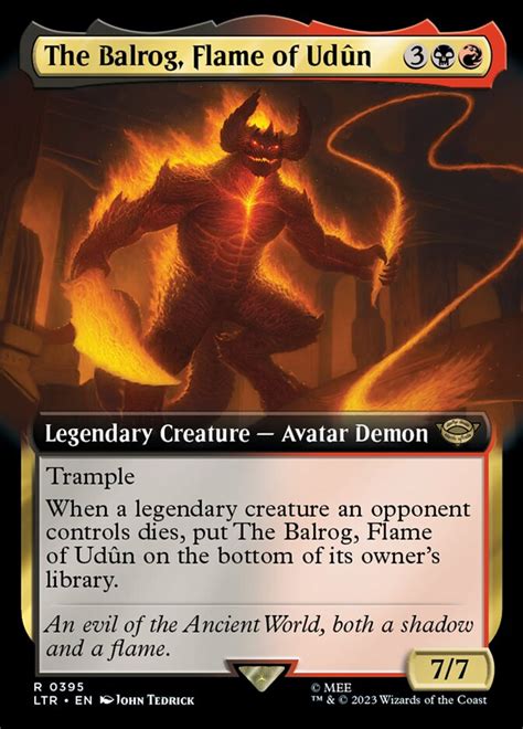 Balrog Magic: The Gathering's Fiery Foe