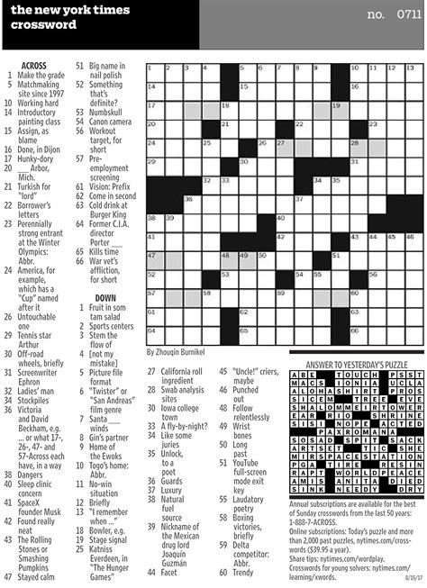 Baltimore Sun Crossword Answers Epub