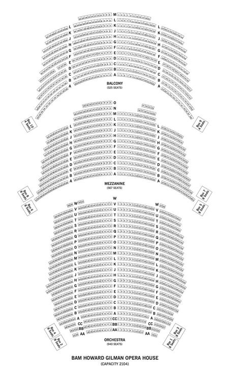 Bam Howard Gilman Seating Chart