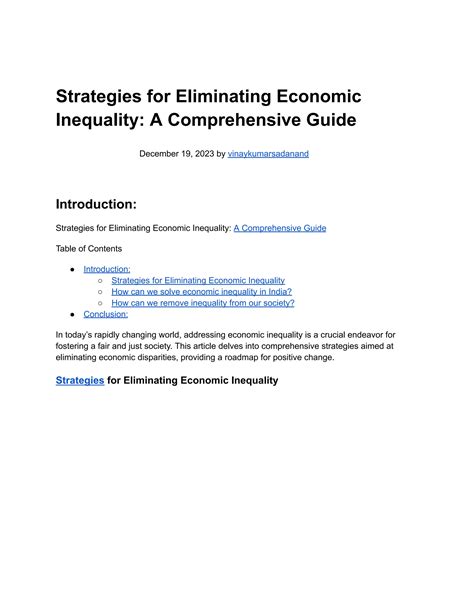 Ban the Sin of Greed: A Comprehensive Guide to Ending Economic Inequality and Exploitation