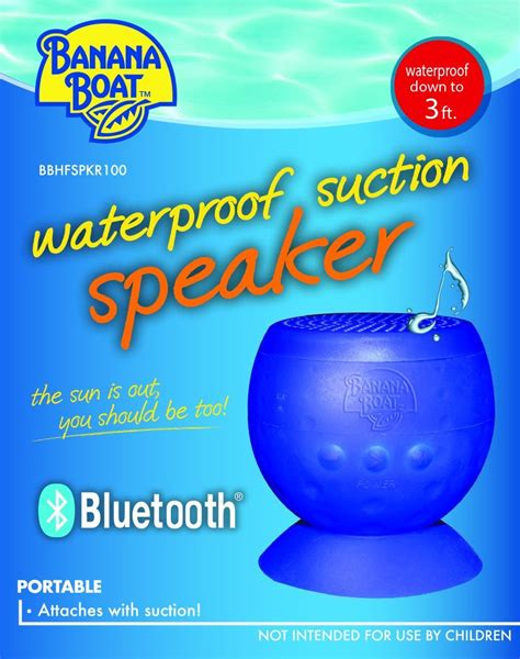 Banana Boat Waterproof Suction Bluetooth Reader