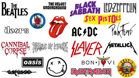 Band logos: