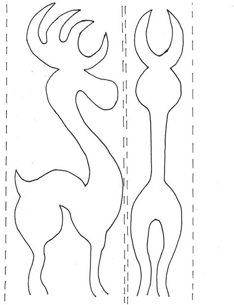 Bandsaw Reindeer Template