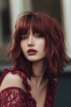 Bangs and Red Hair: A Perfect Match for Bold and Stylish Beauties