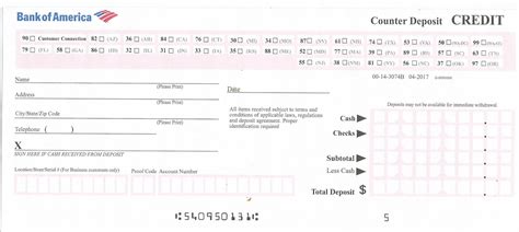 Bank Of America Deposit Slip Ebook PDF