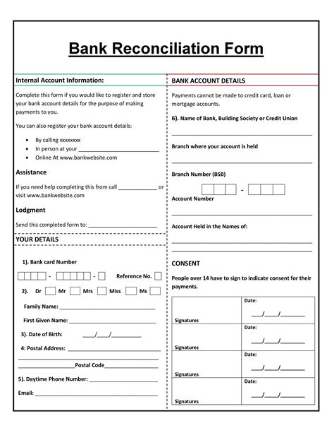 Bank Rec Template