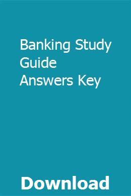 Banking Study Guide Answers Key Epub