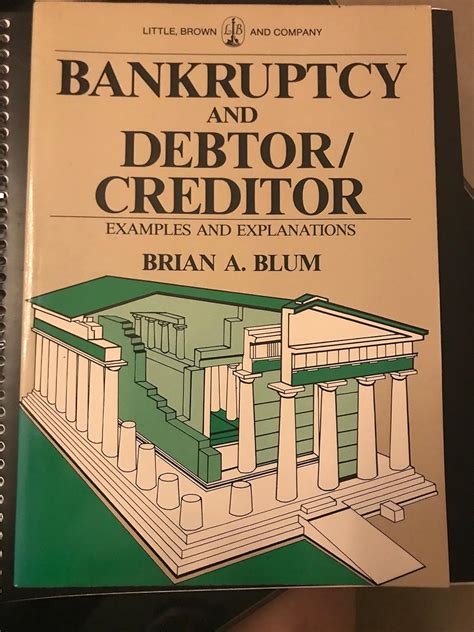 Bankruptcy and Debtor Creditor Examples and Explanations Examples and Explanations Series Reader