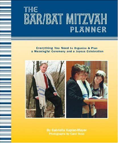 Bar/Bat Mitzvah Planner Everything You Need to Organize and Plan a Meaningful Ceremony and a Joyous PDF