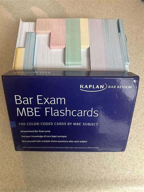 Bar Exam Flashcards MBE Multistate Bar Exam Kaplan Test Prep Doc