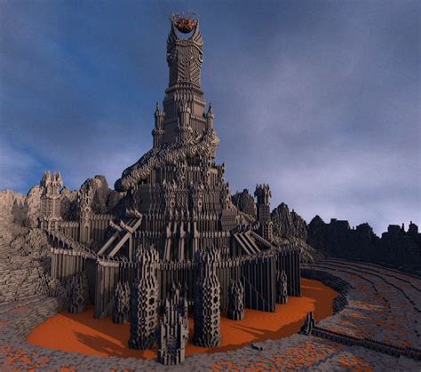 Barad-dûr in Minecraft: A Majestic Fortress