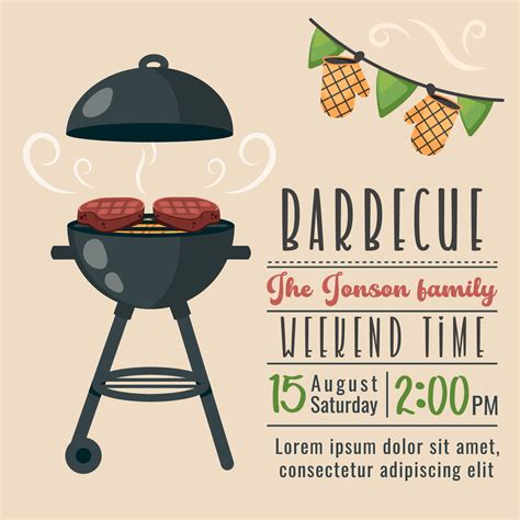 Barbecue Invitation Template