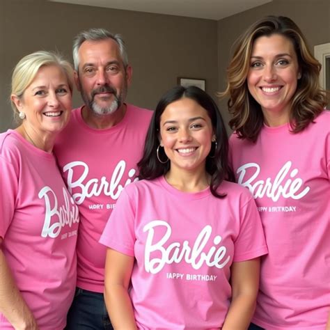 Barbie Birthday Shirts for the Whole Family: A Picture-Perfect Celebration