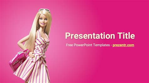 Barbie Slide Template Free