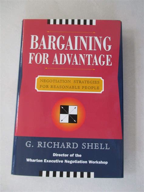 Bargaining for Advantage Negotiation Strategies for Reasonable People PDF