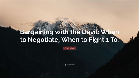 Bargaining with the Devil When to Negotiate When to Fight Epub